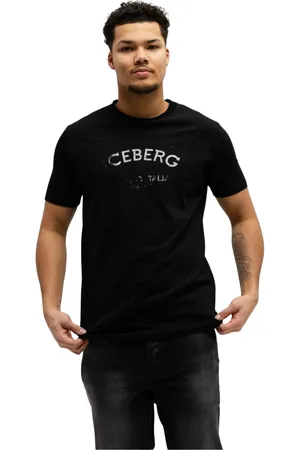 Iceberg Top, Herre, Sort, XL, Bomuld, Jersey T-Shirt