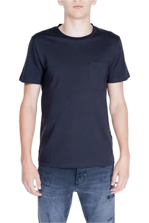 Peuterey Top, Herre, Sort, S, Bomuld, Sort bomulds T-shirt i sort