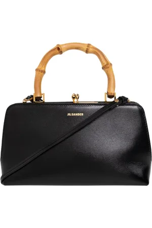 Jil Sander Taske, Dame, Sort, ONE SIZE, Uld, Goji Bamboo Mini skuldertaske