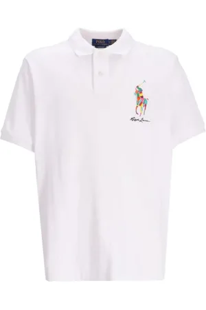 Ralph Lauren Top, Herre, Hvid, 2XL, Bomuld, Hvid Casual Polo Shirt