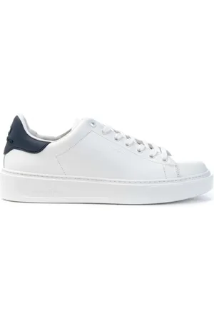 Woolrich Sko, Herre, Hvid, 42 EU, Læder, Clic Court Læder Sneakers