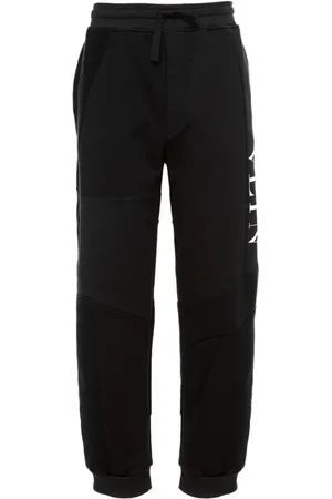 VALENTINO GARAVANI Bukser, Herre, Sort, 2XL, Sort Patchwork Lounge Bukser