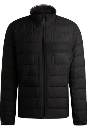 HUGO BOSS Jakke, Herre, Sort, 2XL, Uld, 001 Sort Vinterjakke