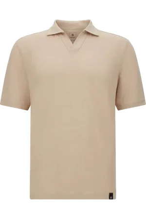 Boggi Milano Top, Herre, , XL, Linned, Stretch Linned Jersey Poloshirt