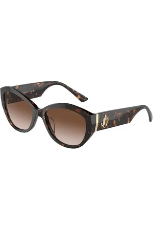 Jimmy Choo Tilbehør, unisex, Brun, 55 MM, Solbriller med brune gradientglas
