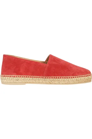 Kiton Sko, Herre, Rød, 40 EU, Uld, Stilfulde espadriller til sommer