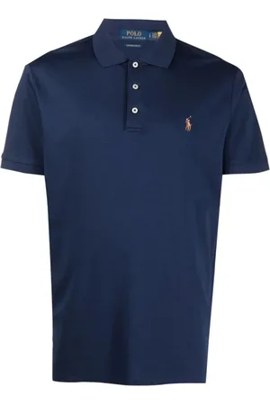 Ralph Lauren Top, Herre, Blå, S, Bomuld, Casual Polo Striktrøje