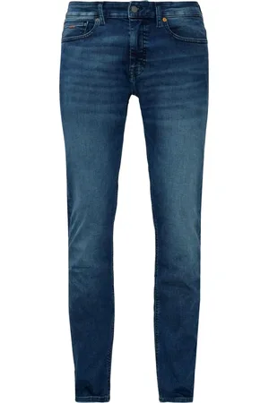 HUGO BOSS Jeans, Herre, Blå, W29 L32, Bomuld, Tapered Fit Super Stretch Jeans