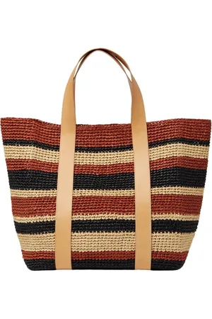 La DoubleJ Taske, Dame, Brun, ONE SIZE, Tote Raffia Taske