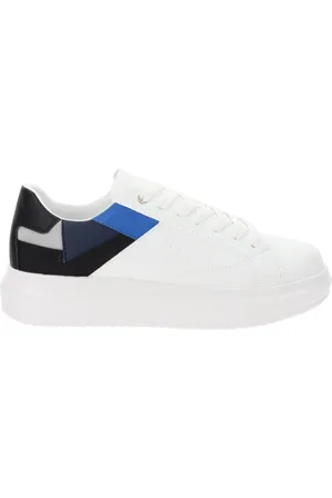 By Byblos Sko, Herre, Hvid, 45 EU, Læder, Herre Sneakers i Imiteret Læder Smart