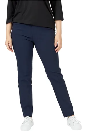 Pont Neuf Bukser, Dame, Blå, S, Uld, Slim Fit High Waist Bukser Lina