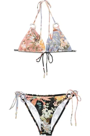 ZIMMERMANN Badetøj, Dame, Flerfarvet, M, Uld, Triangle Cup Bikini