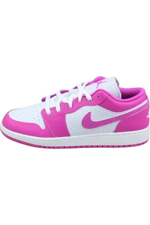 Jordan Sko, Dame, Lyserød, 38 1/2 EU, Læder, Fire Low Top Sneakers