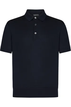 Tom Ford Top, Herre, Blå, XL, Bomuld, Blå Polo Shirt
