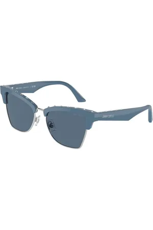 Jimmy Choo Tilbehør, unisex, Blå, 54 MM, Blå Ramme Mørkeblå Glas Solbriller