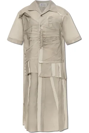 Maison Margiela Kjole, Dame, , XS, Uld, Kjole lavet af kombinerede materialer