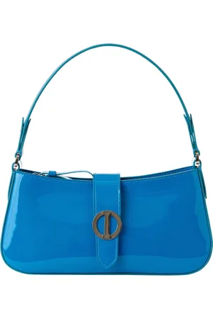 Iceberg Taske, Dame, Blå, ONE SIZE, Læder, Cobalt Piuma Patent Læder Top Handle Taske