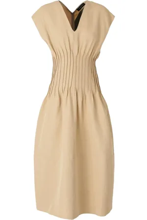 Fabiana Filippi Kjole, Dame, , S, V-Neck Ærmeløs Kjole