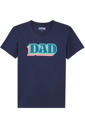 Vilebrequin Top, Herre, Blå, 2XL, Bomuld, Far og Søn T-shirt lavet af bomuld til mænd