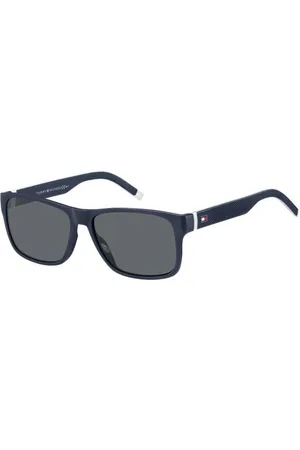 Tommy Hilfiger Tilbehør, Herre, Blå, 56 MM, Blå Hvid Grå Solbriller