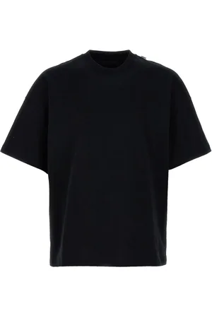 Jil Sander Top, Herre, Sort, L, Bomuld, Sort bomulds T-shirt med logo