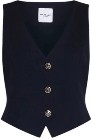 MARELLA Jakke, Dame, Blå, S, Blå Elegant Sweater Jersey Milano