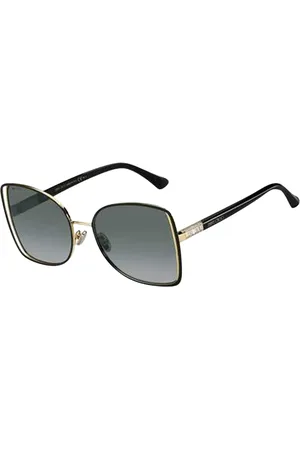 Jimmy Choo Tilbehør, unisex, Sort, 57 MM, Uld, Firkantede Gradient Solbriller
