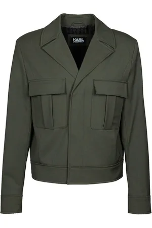 Karl Lagerfeld Jakke, Herre, Grøn, M, Uld, Short Jakke