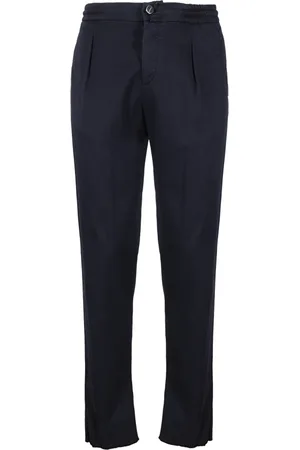 Kiton Bukser, Herre, Blå, W33, Bomuld, Chinos
