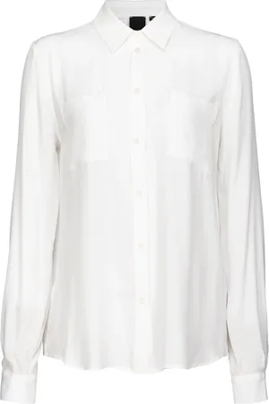 Pinko Bluser & Skjorter, Dame, Hvid, L, Nora 2 Camicia Crepe De Chine Skjorte