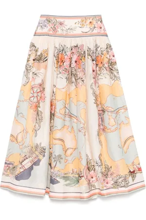 ZIMMERMANN Nederdel, Dame, Flerfarvet, S, Maxi Nederdel