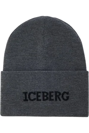 Iceberg Tilbehør, Herre, Grå, ONE SIZE, Uld, Ulden Bonnet Hue