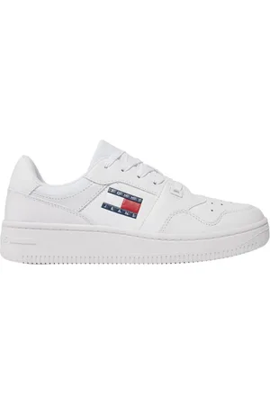 Tommy Hilfiger Sko, Dame, Hvid, 39 EU, Retro Basket Ess Sneakers