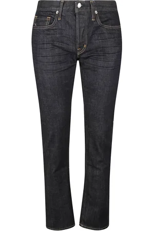 Tom Ford Jeans, Herre, Sort, W30, Denim, Stretch Straight Fit Denim Jeans