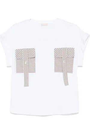 Liu Jo Top, Dame, Hvid, M, Hvid V-hals Cap Sleeve Top