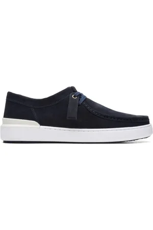 Clarks Sko, Herre, Blå, 44 EU, Tyl, Sporty Wallabee Style Sko
