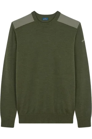Paul & Shark Strik, Herre, Grøn, L, Uld, Grøn sweater