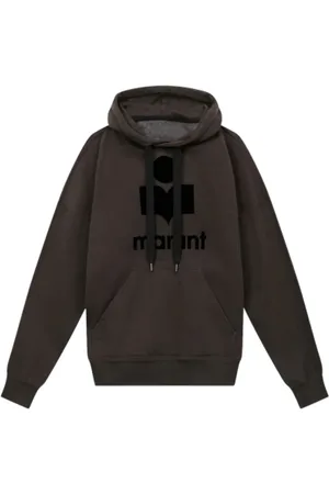 Isabel Marant Sweathshirts & Hoodies, Herre, Brun, 3XS, Bomuld, Hættetrøje med Kængurulomme
