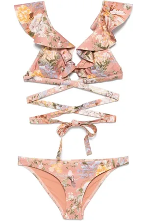 ZIMMERMANN Badetøj, Dame, Lyserød, M, Uld, Sea Clothing Powder bikini