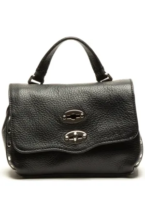 Zanellato Taske, Dame, Sort, ONE SIZE, Uld, Postina Twist-Lock Tote Bag