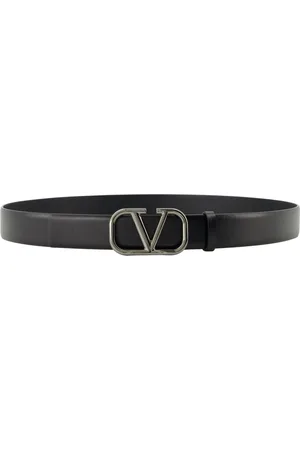 VALENTINO GARAVANI Tilbehør, Herre, Sort, 85 CM, Læder, VLogo Læderbælte