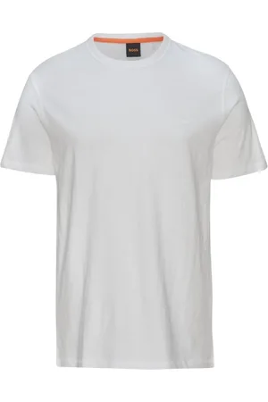 HUGO BOSS Top, Herre, Hvid, XL, Bomuld, Casual T-shirt
