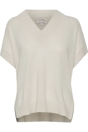 Part Two Strik, Dame, , L, Uld, V-hals strikket sweater