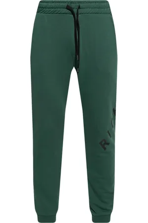 John Richmond Bukser, Herre, Grøn, S, Bomuld, Graphic Print Sweatpants