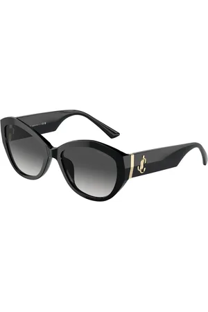 Jimmy Choo Tilbehør, unisex, Sort, 55 MM, Uld, Stilfulde solbriller