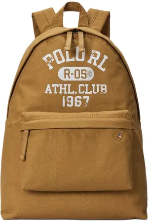 Ralph Lauren Taske, Herre, Brun, ONE SIZE, Bomuld, Grafisk Canvas Rygsæk