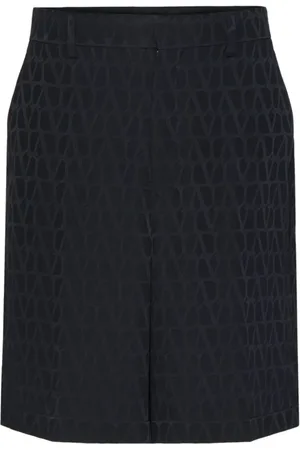 VALENTINO GARAVANI Shorts, Herre, Sort, M, Uld, Toile Iconographe Silk Shorts