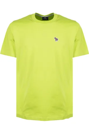Paul Smith Top, Herre, Grøn, 2XL, Bomuld, Lime Zebra Logo Tee