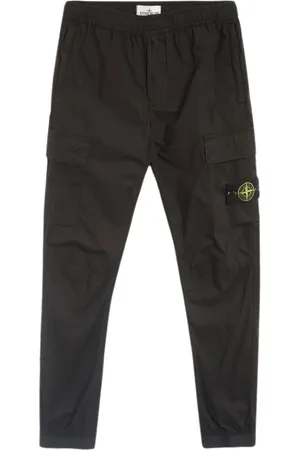 Stone Island Bukser, Herre, Sort, W33, Sorte Cargobukser Urban Stil