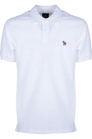 Paul Smith Top, Herre, Hvid, 2XL, Bomuld, Cotton Zebra Polo Shirt